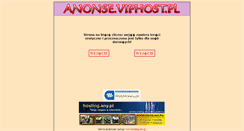 Desktop Screenshot of anonse.viphost.pl